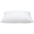 A Sobel Westex Red Lion Hotels® Dolce Notte Polyester Pillow | Medium-Firm is shown against a white background, featuring a soft, smooth white surface with slight creases, highlighting its comfort and suitability for everyday use.